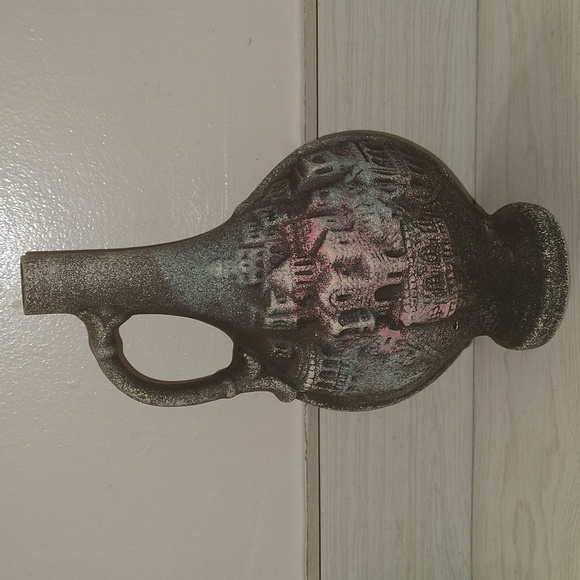 Vintage RARE Georgia Ceramic Clay Red Wine Bottle Decanter - Picture 2 of 4